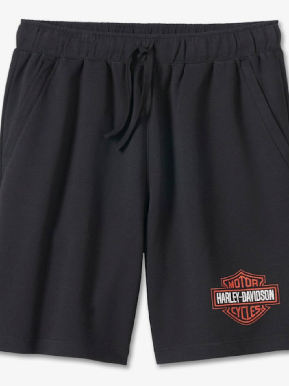 Men's Bar & Shield Fleece Shorts - Harley Black